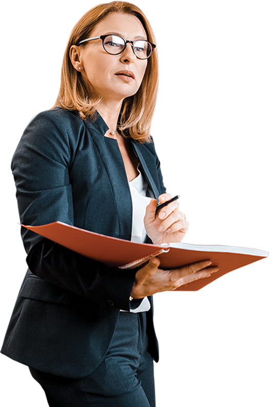 Teacher holding book